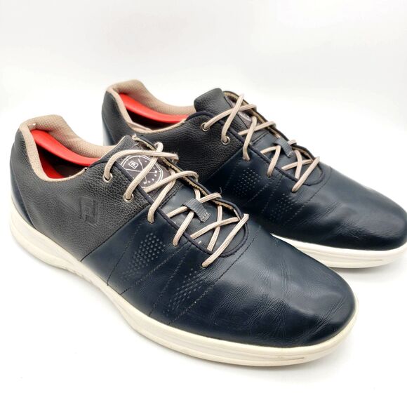 FootJoy Contour Golf Shoes Men's Size 12 M Blueish Gray Spikeless Lace Up 54072 - Picture 3 of 9
